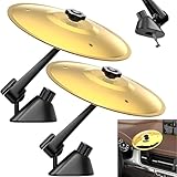 2PCS Car Crash Becken,Autounfall cymbals,Drum Cymbals für Auto,Auto Vehicles Inneneinrichtung,Mini Trommel Becken für Auto,Autounfall Schlagzeug Musikinstrumente Ornamente FürAlle Arten Von Fahrzeuge