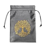 Tasche für Tarotkarten, Make-up-Halter, weicher Samtbeutel für Tarotkarten, Kristalle, Kosmetik, Schmuck, Wickeltaschen, Aufbewahrungstasche mit Kordelzug, Ztd08, Refer to description, Unisex