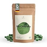 BIO Chlorella Tabletten 1000 x 250 mg, rückstandskontrolliert, nach EU-ÖKO-Standard hergestellt, vegan, laktose- & glutenfrei, ohne Zusätze, Chlorella Bio Presslinge, BIONUTRA