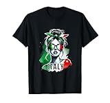 Italien Mädchen Frau Flagge Italien Trikot 2024 T-Shirt