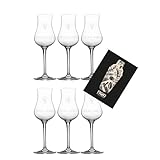 Individuelles Set mit Marzadro Grappa Glas 6er Set Grappaglas Stiel Gläser mit 2cl und 4cl Eichung