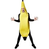 tectake dressforfun Kostüm Banane Bananenkostüm | Super lustiges, ärmelloses, längeres Oberteil | Stabiles Material | Cooles und ulkiges Kostüm (XL | Nr. 301627)