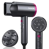 Sawop Haartrockner mit Diffusor, Föhn für lockiges Haar für Damen/Herren, 1800 Watt Ionischer Haartrockner, Föhn mit Düse für schnelles Trocknen als Salon, leicht und leise