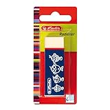 Herlitz Radierer mit Schiebehülse Synthesekautschuk für Graphit