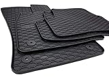 Kfzpremiumteile24 Gummimatten Kompatibel mit Golf 7 5G ab 2012 Leon 5F ab 2012 Premium Fußmatten Allwetter Schwarz