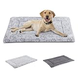 IEUUMLER Hundebett Waschbare Hundematte, Flauschige Weiche und Warme Hundedecke für Unterwegs, Katzenkissen für Große und Kleine Hunde oder Katzen FC014 (Grau,45 * 33cm)