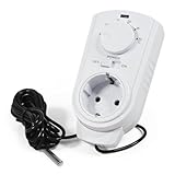 McPower Steckdosen-Thermostat Klimaregelung | TCU-440 | 5-30°C, max. 3.500W, 230V/16A, Temperatur-Fühler | Temperaturregelung Steuerung von Klimageräten und Heizungen ohne Kabelverlegen