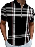 Poloshirt Herren 3D Digitales Drucken Trend Kurzarm Casual Mode Gutaussehend T-Shirt Urlaub Outdoor Reise Vintage Streetwear AA-05 S