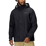 Marmot Herren PreCip Eco Jacket S25, Wasserdichte Regenjacke, winddichter Regenmantel, atmungsaktiv, faltbarer Hardshell Windbreaker, ideal zum Fahrradfahren & Wandern, Black, XXL