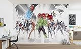 Komar Vlies Fototapete - Avengers Unite - Größe 336 x 240 cm - Marvel, Tapete, Kinderzimmer - Bahnbreite 50 cm