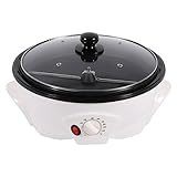 Kaffeeröster für Zuhause, 1200W Elektrische Kaffee Röster Maschine mit Stir Bar, Einstellbare 0-240°C, Kapazität 500g, für Rösten von rohen Kaffeebohnen, Erdnüssen, Melonenkernen