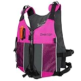 Owntop Schwimmhilfen Erwachsene Jugend mit Trinkrucksack, Pfeife, Mesh Taschen| Verstellbare Auftriebsweste| Leichte Schwimmjacke Unisex für SUP, Kajakfahren, Angeln Alle Wassersportarten