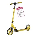HUDORA Scooter Up 200 - Geräuscharmer Aluminium-Roller für bis zu 100kg - Höhenverstellbarer & zusammenklappbarer Tretroller - Ruckelfreier Kick-Scooter für Kinder/Jugendliche & Erwachsene