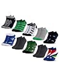 Occulto Jungen & Mädchen Motiv Sneaker Socken 10er Pack (Modell: Motivo) Fußball 31-34