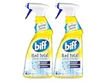 Biff Bad Total Zitrus 750ml - Stark in Bad und WC - Kraftvoll gegen Kalk - Mit Zitrusduft (2er Pack)