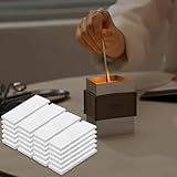 Wollschwamm, tragbarer Tischkamin sauber brennender Ethanol-Kamin ohne Entlüftung, Ethanolbrenner-Set, für Bioethanol-Brennkammer (5,1 x 11,9 cm)