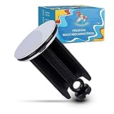 ABFLUSSHELD Waschbeckenstöpsel 40mm - Edelstahl Abflussstopfen Höhenverstellbar - Abfluss Stöpsel mit Dichtung - Universal Stöpsel Waschbecken - Excenterstopfen