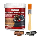 Rostentferner Für Metall, 300 G Metallic-Lack-Rostentferner Auf Wasserbasis, Universeller Schnell Trocknender Rostentferner Metallic-Acryl-Lackmittel, Multifunktionales Rostentferner-Gel Für Metallmöb