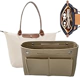 SNONESIY 1 Stück Taschenorganizer Taschen Organizer Handtaschen Organizer Taschen Organizer Shopper Handtaschen-Aufbewahrungstasche mit Mehreren Fächern Geschenke für Mädchen (Beige)