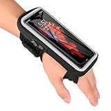 Guzack Handy Armband Handgelenktasche 2 IN 1 Laufen Handytasche Joggen 6,9' Verstellbarem Handyhalterung Arm Joggen Sportarmband für iPhone 16/15/14 Pro Max/Samsung Galaxy Running Joggen Zubehör
