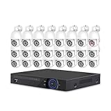 H.265 32CH Sicherheitskamerasystem 4K POE NVR Set Outdoor IP PTZ Kamera Zwei-Wege-Audio-Videoüberwachungsset 8MP P2P-Ansicht Gute BildqualitäT(3T,32CH NVR 24 CAM 8MP)