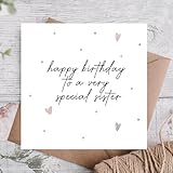 highgrove cards Geburtstagskarte für Schwester, Geburtstagskarte für Schwester, erstaunliche Schwester, Kraftumschlag, Grußkarte.