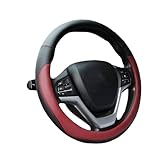 Auto Lenkradbezug für Land Rover Defender, Sportlich Lenkradschoner für Sommer Winter,Red