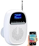 VR-Radio Duschradio: Badezimmer-Akku-Radio mit DAB+/FM, Bluetooth, Freisprech-Funktion, 6 W (Duschradio DAB+, DAB Badradio, Freisprecheinrichtung)