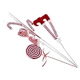 Cabilock 4 Stück Weihnachtsbaumschmuck: Elfenbeine, Stiefelspitze, Streifen, Wollbonbons, Lockenspray, Mini-Weihnachtsmütze, Lutscher, Baumschmuck zum Aufhängen für die Weihnachtsfeier