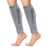 CAMBIVO 2 Paar Wadenbandage Kompressionsstrümpfe Damen Herren, Hochelastisch Waden Kompression, Kompressionssocken Thrombosestrümpfe zum Laufen, Sport, Bequeme fußlose