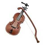 Die kleinste Violine – Spielzeug für Violine, Miniatur-Musikinstrument | Elegantes Design für die kleine Violine perfekt für Dekoration und Geschenk, auch für die Innendekoration