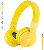 ONTA® Kopfhörer Kinder Faltbarer Leichte Headsets für Kinder On Ear Audio Kopfhörer für Kinder Handys Smartphones iPhone Laptop Computer mp3 / 4 Kinder Kopfhörer - Gelb