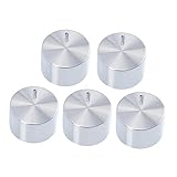 DOITOOL 5 Stück Gasherd-knopfschalter Bedienknöpfe Des Brenners Aluminiumknauf Austausch Von Herdknöpfen Bedienknöpfe Für Herde Ersatzverkleidung Für Herdplatten Aluminiumlegierung Silver