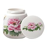 Vintage Eierbecher Keramik Eierbecher 220ml mit Deckel Frühstücksset Porzellan Eierbecher Elegantes Vintage Geschirr Ideal zum Servieren Dämpfen Frühstück Hausküche Po