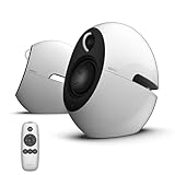 Edifier E25HD Bluetooth Lautsprecher-Set – 74Watt – Hervorragende Soundqualität mit Bassreflexmembran – LDAC-Technologie – Bluetooth 5.3 – Elegantes Design – Optische + Aux-Anschlüsse – Weiß