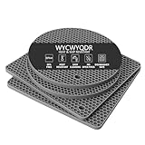 WYCWYQDR Silikon Untersetzer 4er Set, rutschfest Topfuntersetzer, SpüLmaschinenfest, HitzebestäNdig Bis 230 °C, Wabenstruktur, Geeignet für HeißE TöPfe und Teekannen (Grau)