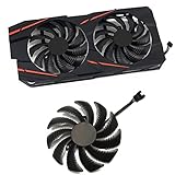 Dotodo 88MM T129215SU TPLD9210S12HH 4-polig Lüfter für Grafikkarte Kühler für Gigabyte GTX 1050 1060 1070 960 RX 470 480 570 580 Lüfter Ersetzen Sie Den Kühler (Grafikkartenlüfter-A)