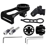 Treki Fahrrad-Computer-Halterung, Aluminiumlegierung, verlängerte Außenhalterung für Fahrradcomputer-Halterung für Garmin/Bryton/Cateye-Code-Tabelle, Sport-Action-Kamera, Fahrrad-Taschenlampe