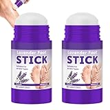 Lavendel-Fußcreme-Stick mit 60% Urea für rissige Fersen und trockene Haut, intensive Feuchtigkeitspflege für weiche, raue Fersen, sehr trockene Füße und Hornhaut, vielseitiger Urea-Fußbalsam (2PCS)