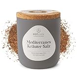 POTLUCK Gewürzfreunde I Mediterranes Kräutersalz I Gewürzmischung im Keramiktopf I 70g I Vegan, glutenfrei und mit natürlichen Inhaltsstoffen