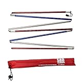 SnowBigDeal American Lawinen-Sonde – 305 cm – Rot, Weiß, Blau