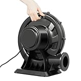 220V Radiallüfter, 370W Luftgebläse Hüpfburg Pumpe, IP44 Radialgebläse für Aufblasbare Spielzeuge | 2800r/min | 80dB Lärmarmes | Max. Winddruck 1250pa | Max. Luftvolumen 340m³/h