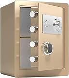 Safe Strongbox Home Safe Tresor-Schließfach für Geld Kleiner Haushaltsstahl-Aufbewahrungsschrank Passwort Schlüsselsafe