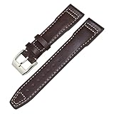 Echtes Leder -Uhrband für XVIII Pilotu2019s Uhr 20mm 21 mm 22 mm Stütze