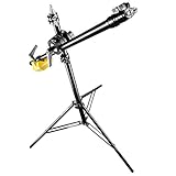 Walimex pro WT-501 Galgenstativ (max. Höhe ca. 175 cm und Belastbarkeit ca. 5 kg), Schwarz
