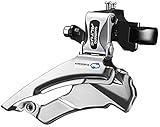 SHIMANO UMWERF. SCHELLE 34.9 (31.8+28.6 AD) DOWN-SW. DUAL-P. 66-69 42/48Z, Schwarz/Silber