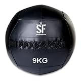 SUPRFIT – Medizinball 9 kg für Cross- & Functional Training – Wall Ball mit weichem Polster & griffiger PVC-Oberfläche – Gewichtsball zum Training von Explosivkraft, Kondition & Koordination