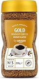 by Amazon Gold Instant Kaffee, Mittlere Röstung, 200g, 1er-Pack - Rainforest Alliance-Zertifizierung