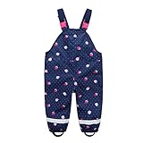 SEVEN BB Kinder Regenhose Jungen Erdbeere Regenlatzhose Mädchen Wind- und Wasserdicht Bundhose 110