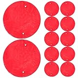 TOKIDNY Runde Muschelstücke 50mm mit Zwei Löchern Natürliche Perlmutt Anhänger für Handgefertigte Ohrringe und Windspiele Selbstgemacht Schmuckzubehör für Basteln und Dekoration